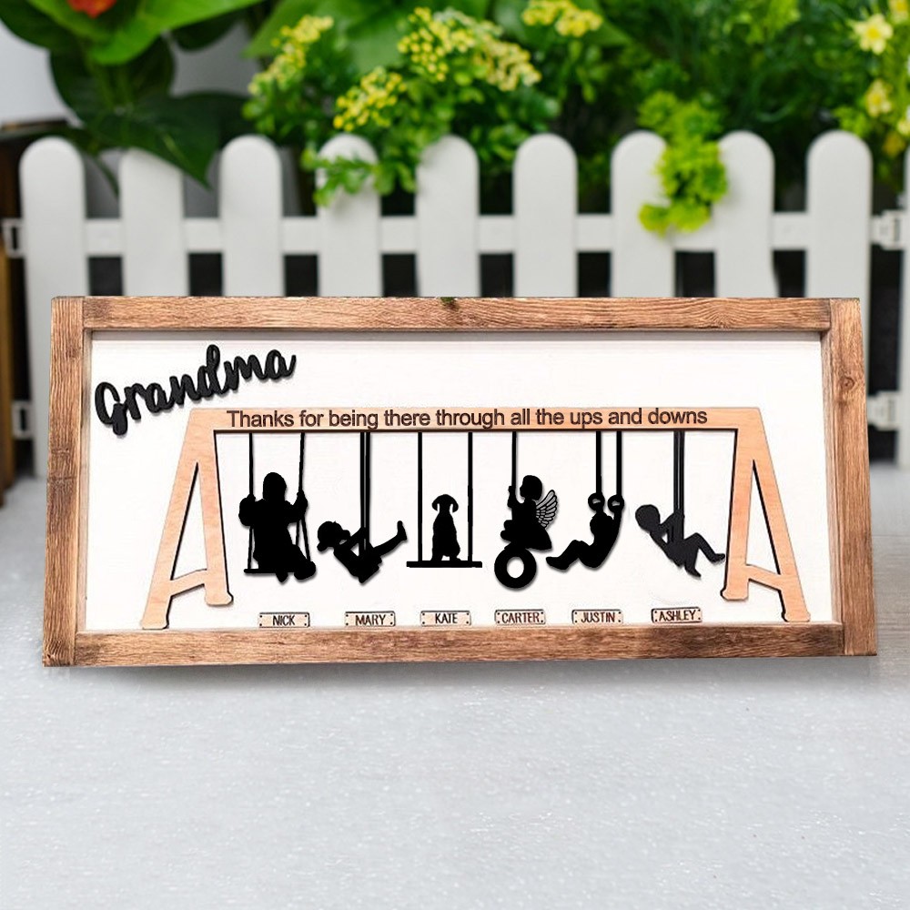 Personalized Swing Set Sign For Mother's Day Gift