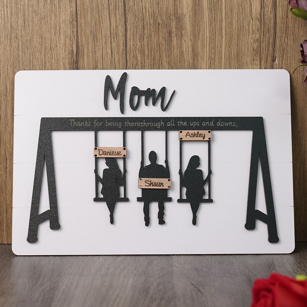 Personalized Swing Set Sign For Mother's Day Gift